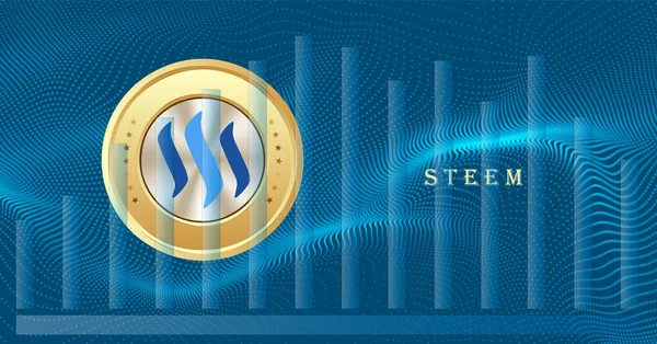 Steem Virtual Currency Images Drawings — Stockfoto