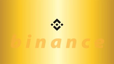 Binance sanal para birimi logosu. 3d illüstrasyon.