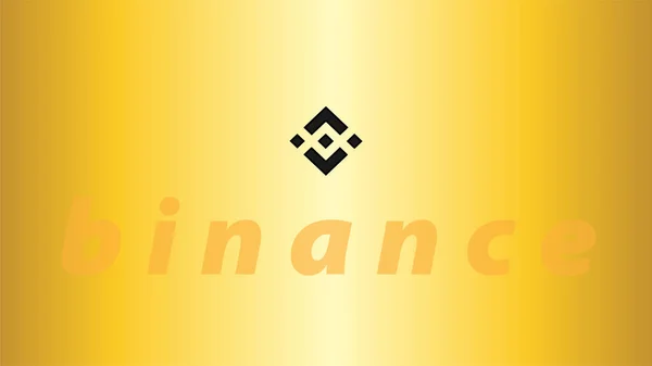 Binance Virtual Currency Logo Illustrations — Foto Stock