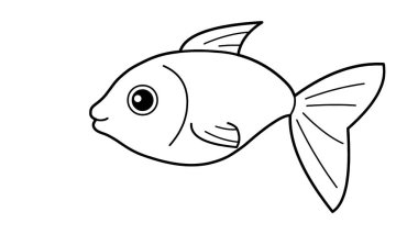 on a white background there are drawings of animals. drawing for painting purposes. illustration.