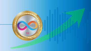 İnternet bilgisayar sanal para birimi görünümleri. 3d çizimler.