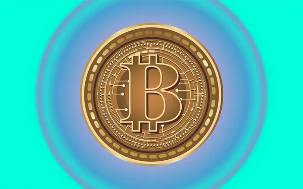 Bilder Bitcoin Logotypen Digital Bakgrund Illustrationer — Stockfoto