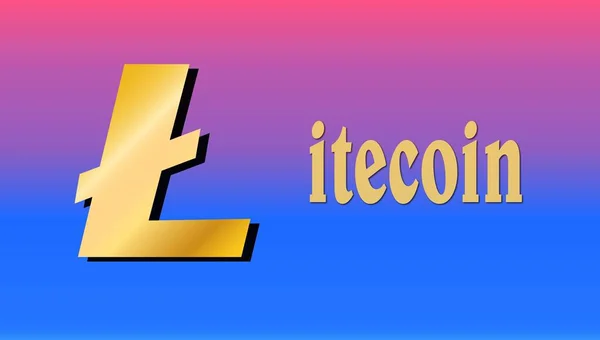 Litecoin Cardano Immagine Valuta Virtuale Illustrazioni — Foto Stock