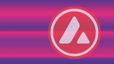 Çığ dijital arkaplanda sanal para birimi görüntüsü. 3d illüstrasyon.