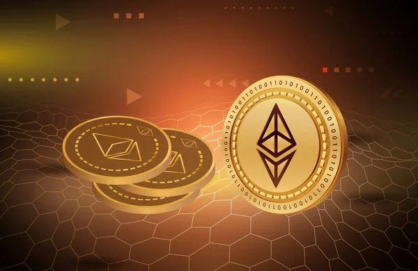 Ethereum Immagini Valuta Virtuale Illustrazioni — Foto Stock