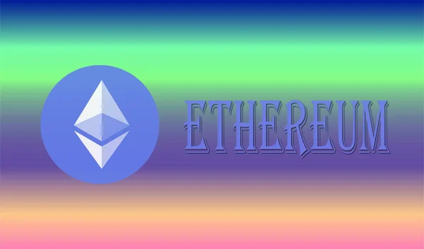 Зображення Віртуальної Валюти Ethereum Ілюстрації — стокове фото