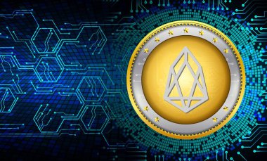 Eos sanal para birimi görünümleri. 3d çizimler.