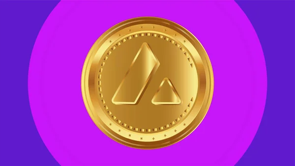 Avalanche Virtual Currency Image Digital Background Illustrations — Stock Photo, Image