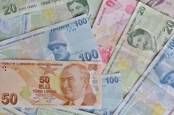 Februari 2022 Izmir Kalkoen Foto Van Turkse Lira Foto Voor — Stockfoto