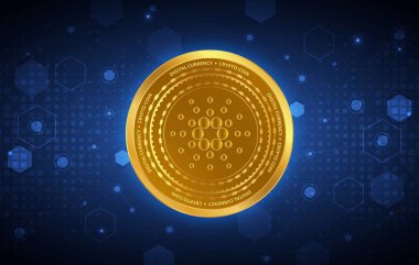 Cardano sanal para birimi görüntüleri. 3d illüstrasyon.