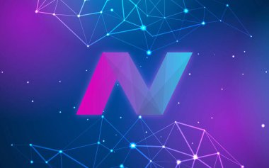Navcoin sanal para biriminin görüntüsü. 3d çizimler