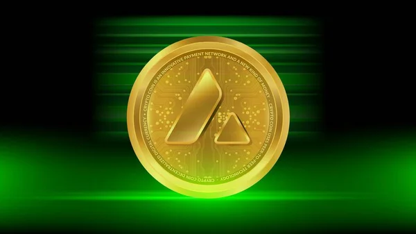 Avalanche Virtual Currency Image Digital Background Illustrations — Stock Photo, Image