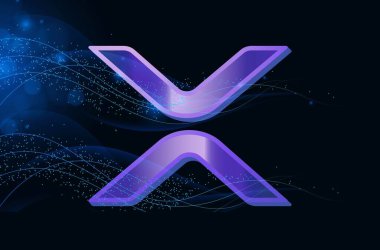 dalgalı sanal para birimi logosu. 3d illüstrasyon.