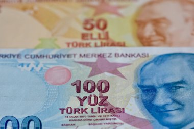 18 Şubat 2022 İzmir, hindi. Türk Lirası 'nın fotoğrafları. Fotoğraf haber amaçlıdır.
