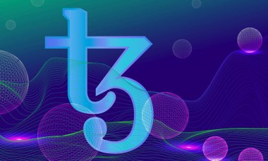 Teos sanal para birimi görüntüleri. 3d çizimler.