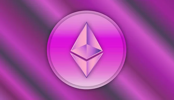 Ethereum Virtuális Valuta Képek Illusztrációk — Stock Fotó