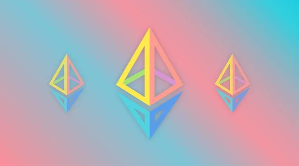 Ethereum Imágenes Moneda Virtual Ilustraciones — Foto de Stock