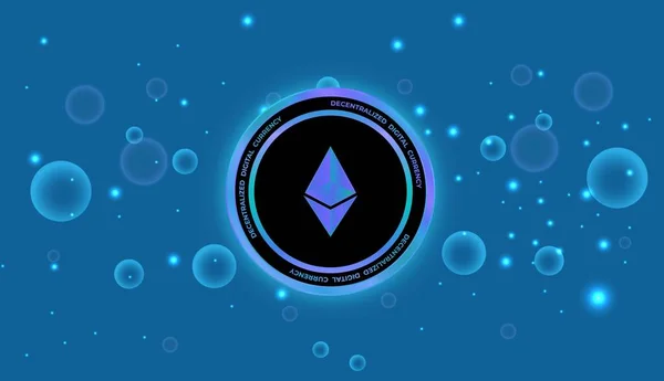 Ethereum Virtuális Valuta Képek Illusztrációk — Stock Fotó