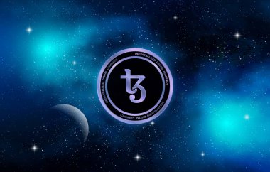 Teos sanal para birimi görüntüleri. 3d çizimler.