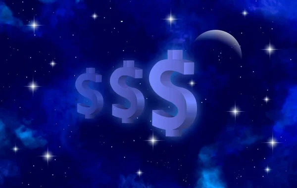 Loga Měn Logo Dolarové Měny Ilustrace — Stock fotografie