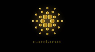 Cardano sanal para birimi görüntüleri. 3d illüstrasyon.