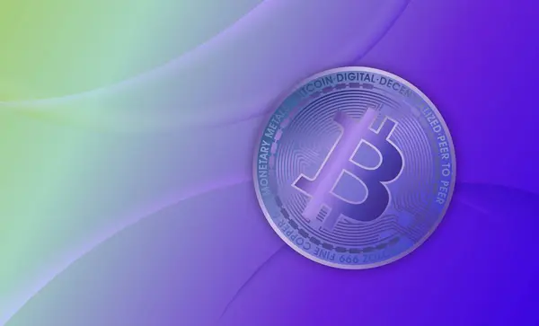 Bilder Bitcoin Logotypen Digital Bakgrund Illustrationer — Stockfoto