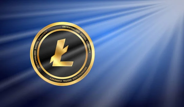 Viste Della Moneta Virtuale Litecoin Illustrazione — Foto Stock