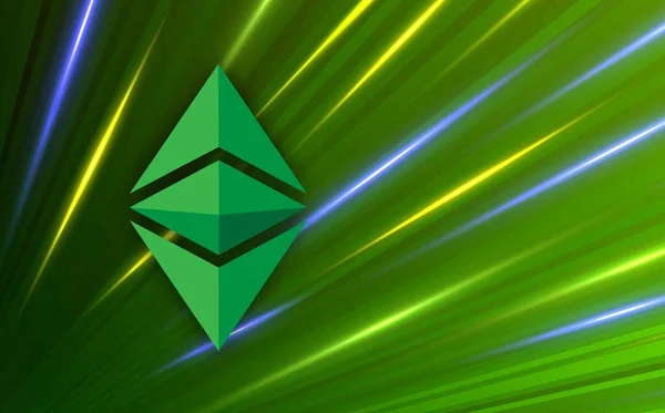 Ethereum Εικονικές Εικόνες Νόμισμα Εικονογραφήσεις — Φωτογραφία Αρχείου