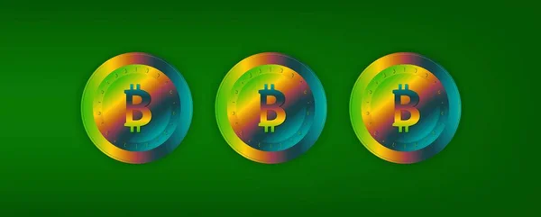 Imágenes Del Logotipo Bitcoin Sobre Fondo Digital Ilustraciones — Foto de Stock