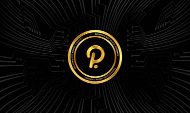 palkadot sanal para birimi görüntüsü. 3d illüstrasyon