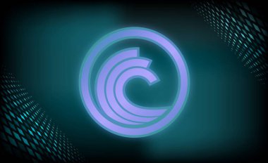 Bitttorrent sanal para birimi resimleri. 3d çizimler.