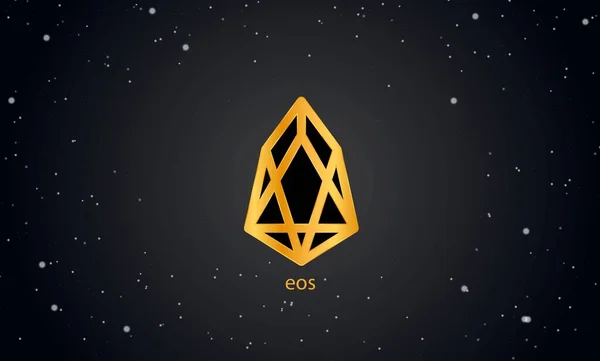 Eos Изображения Виртуальной Валюты Иллюстрации — стоковое фото