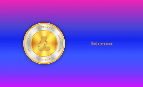 Views Litecoin Virtual Currency Illustration — Stock Photo, Image