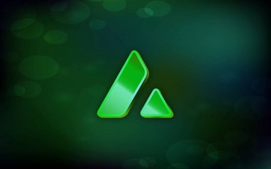 Çığ dijital arkaplanda sanal para birimi görüntüsü. 3d illüstrasyon.