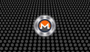 Monero sanal para birimi görüntüleri. 3d illüstrasyon.