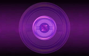 Zcoin sanal para birimi görüntüsü. 3d illüstrasyon