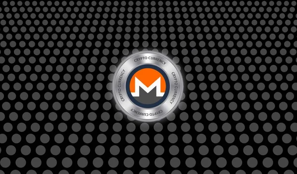 Monero sanal para birimi görüntüleri. 3d illüstrasyon.