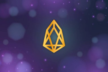 Eos sanal para birimi görüntüleri. 3d illüstrasyon