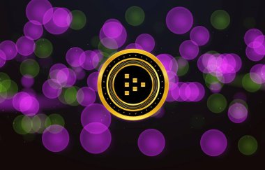 Canlı para sanal para birimi görüntüsü. 3d illüstrasyon