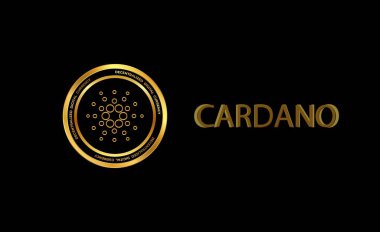 Cardano sanal para birimi görüntüleri. 3d illüstrasyon.
