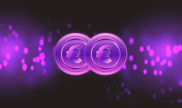 Imagem Logotipo Moeda Euro Ilustrações — Fotografia de Stock