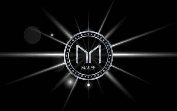 Maker Virtual Currency Images Drawings — Foto Stock