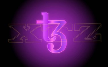 Teos sanal para birimi görüntüleri. 3d illüstrasyon