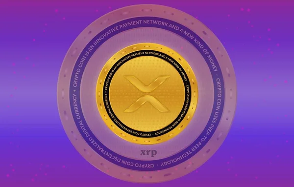Ripple Virtual Currency Logo Illustrations — Fotografia de Stock