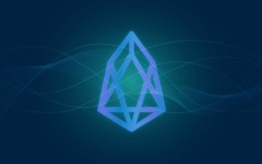 Eos sanal para birimi görüntüleri. 3d illüstrasyon