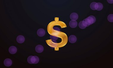 Para birimlerinin logoları. Dolar para birimi logosu. 3d illüstrasyon.