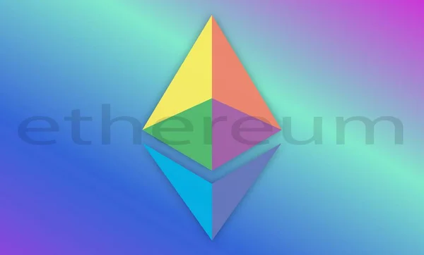 Ethereum Virtuele Valuta Beelden Illustraties — Stockfoto