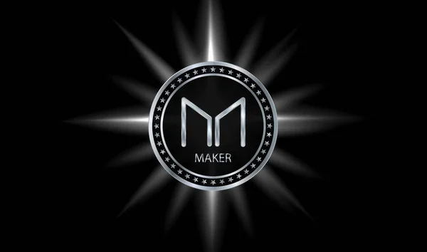 Maker Virtual Currency Images Illustration — Foto Stock