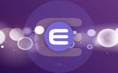 enjin sanal para biriminin dijital arkaplan görüntüsü. 3d illüstrasyon.