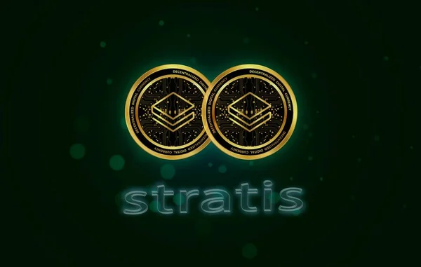 Stratis Virtual Currency Images Illustration — Stockfoto